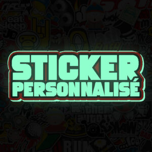 Sticker personnalisé - luminescent